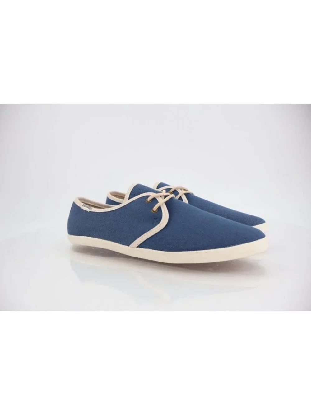 Soludos Women's Sneaker Size 9 Blue Canvas Lace Up Casual Shoe Pointed